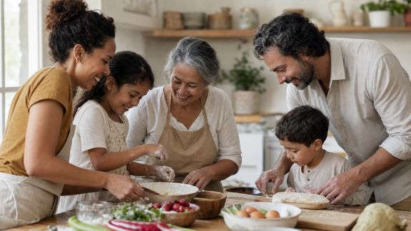 Idées de recettes familiales pour cuisiner ensemble pendant les jours de pluie