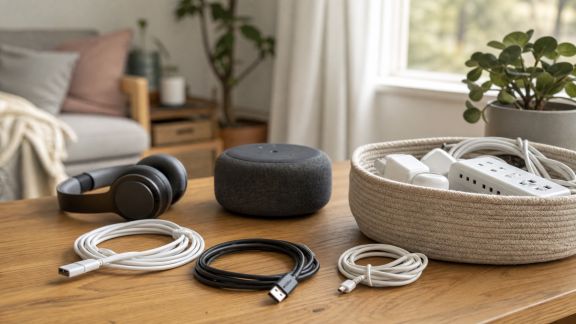 Astuces pour gérer les objets électroniques et câbles dans la maison familiale