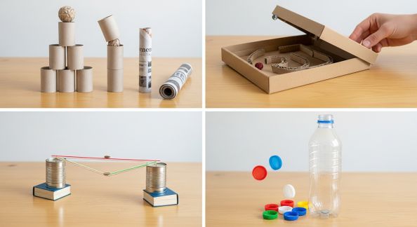Jeux d’adresse faciles à fabriquer avec ce que l’on a chez soi