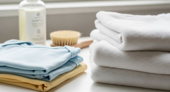 Hygiène des premiers mois : laver et entretenir les affaires de bébé efficacement
