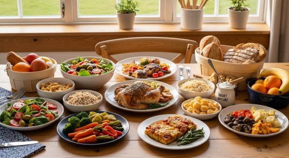 Menus économiques : idées pour une semaine de repas familiaux savoureux